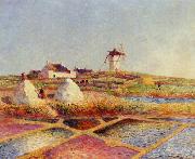 unknow artist Landscape with Mill near the Salt Ponds china oil painting artist